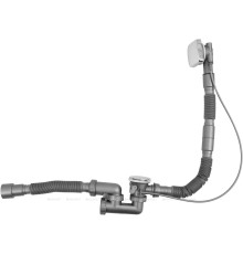 Слив-перелив полуавтоматический для ванны Aquanet Square 80-130 см хром 00339431