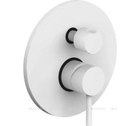 Смеситель для душа встраиваемый Paffoni LIGHT на 3 выхода белый матовый LIG019BO