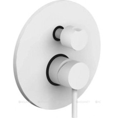 Смеситель для душа встраиваемый Paffoni LIGHT на 3 выхода белый матовый LIG019BO