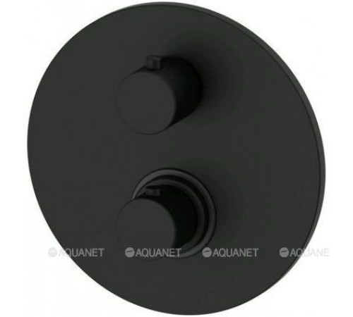 Смеситель встраиваемый термостатический для душа Paffoni Light на 1 выход черный матовый LIQ013NO