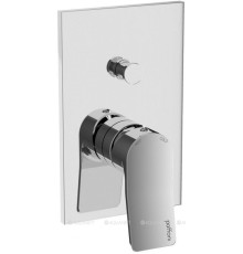 Смеситель для душа Paffoni Tilt встраиваемый на 2 выхода с дивертором 120х190 мм хром TI015CR