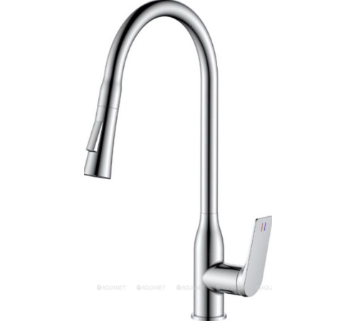 Смеситель для кухни Haiba HB73816 с выдвижным изливом хром HB73816