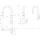 Смеситель для кухни Haiba HB73816 с выдвижным изливом хром HB73816