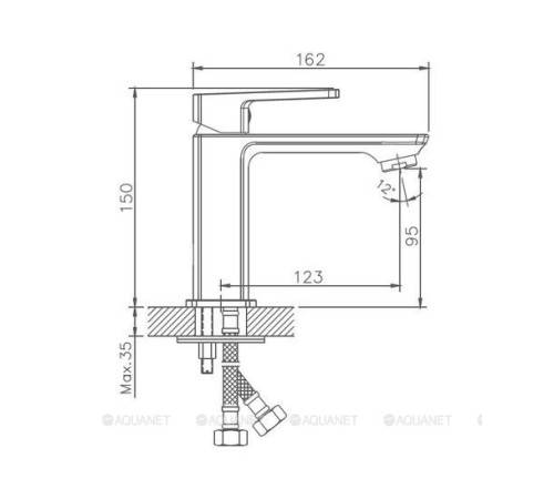 Смеситель для раковины Haiba HB10176 хром HB10176