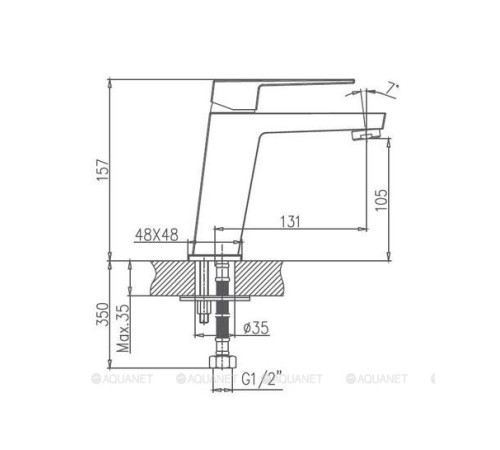Смеситель для раковины Haiba HB10191 хром HB10191