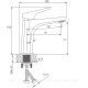 Смеситель для раковины Haiba HB10726-3 оружейная сталь HB10726-3