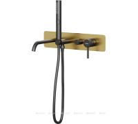 Смеситель для ванны Allen Brau Priority 3.0 встраиваемый золото/черный 5.31A05-GB31