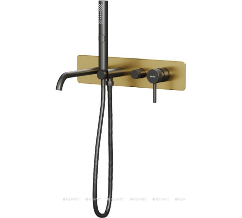 Смеситель для ванны Allen Brau Priority 3.0 встраиваемый золото/черный 5.31A05-GB31