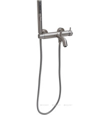 Смеситель для ванны Allen Brau Priority с изливом и душевым набором никель браш 5.31D10-BN