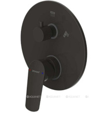 Смеситель встраиваемый Bravat Rhein 2-функциональный черный матовый PB8429564BW-2-ENG