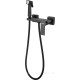 Смеситель с гигиеническим душем встраиваемый Haiba HB5517-7 черный HB5517-7