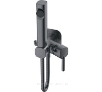 Смеситель с гигиеническим душем Haiba HB5518-3 оружейная сталь HB5518-3