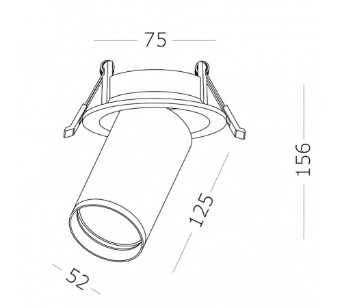 Встраиваемый светильник на штанге ST-Luce ST759 ST759.548.07