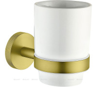 Стакан Allen Brau PRIORITY керамика латунь белый брашированное золото 6.31002-GB