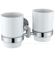 Стакан двойной Allen Brau PRIORITY керамика латунь белый хром 6.31003-00