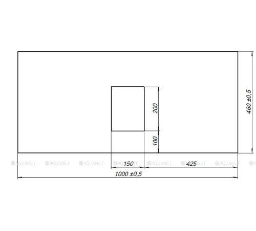 Столешница Allen Brau Infinity 100 серая структура 1.21012.G-S