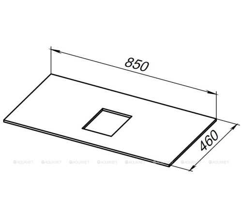 Столешница Allen Brau Infinity 85 графит 1.21011.G
