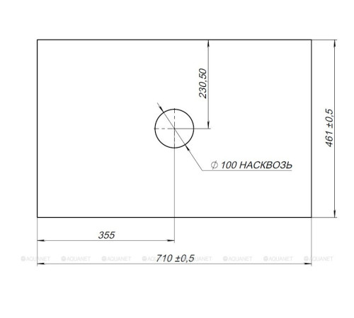 Столешница Allen Brau Reality 71 см мрамор 1.32022.M