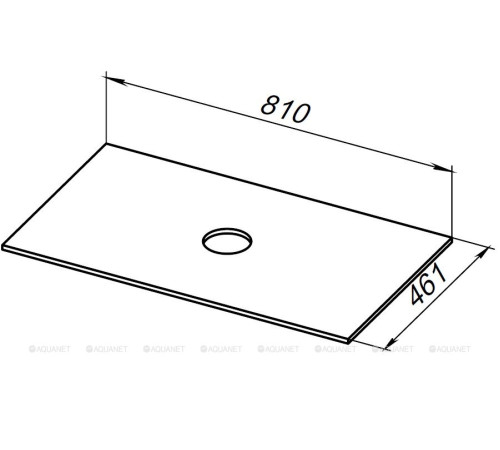 Столешница Allen Brau Reality 81 см графит структура 1.32023.GR-S
