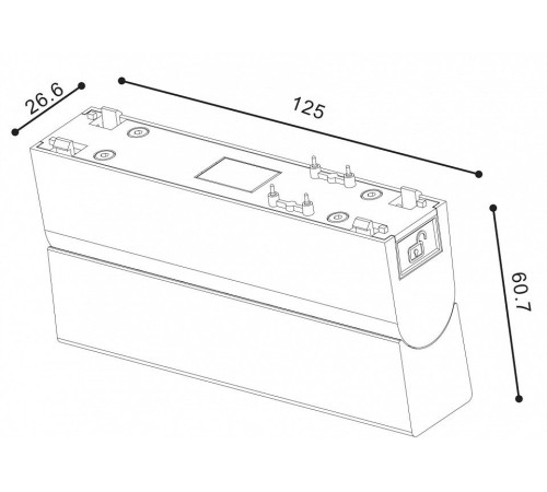 Накладной светильник SWG SLIM DL-SLIM-FLWH-10-CCT