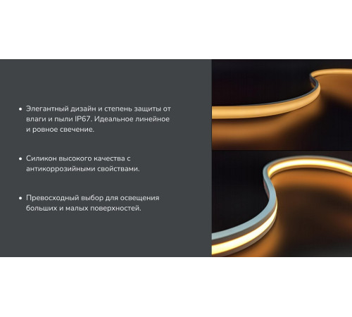 Лента светодиодная SWG PRO SWG-COB SWG-COB480-24-10-NW-67