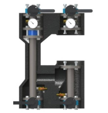 Насосная группа прямая фланцевая Huch EnTEC DN50 PN10 без насоса EFG50010