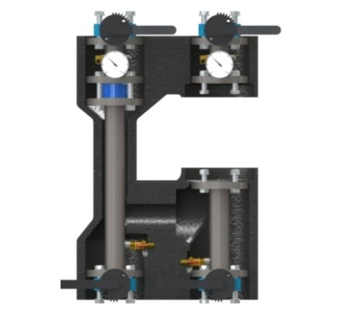 Насосная группа прямая фланцевая Huch EnTEC DN50 PN10 без насоса EFG50010