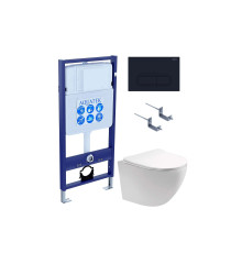 Комплект инсталляции 4 в 1 AQUATEK Европа с унитазом AQ1901-00 и клавишей KDI-0000017 SET AQUATEK ЕВРОПА-017 4в1