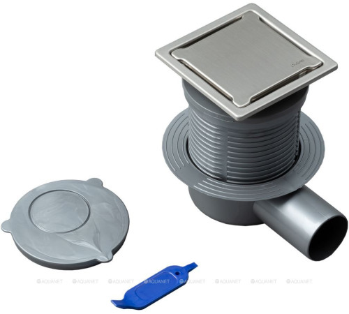 Трап точечный Logan L003-110 110х110 мм решетка нержавеющая сталь L003-110