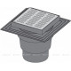 Трап сливной AlcaPlast 150x150/110 мм прямой выпуск решетка нерж. сталь APV13