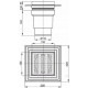 Трап сливной AlcaPlast 150x150/110 мм прямой выпуск решетка нерж. сталь APV13