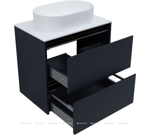 Тумба Allen Brau Activity 70 см антрацит матовый черный браш 1.34003.AM