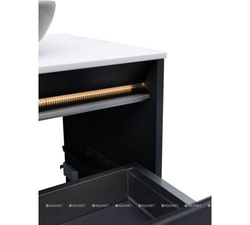 Тумба Allen Brau Activity 70 см антрацит матовый черный браш 1.34003.AM