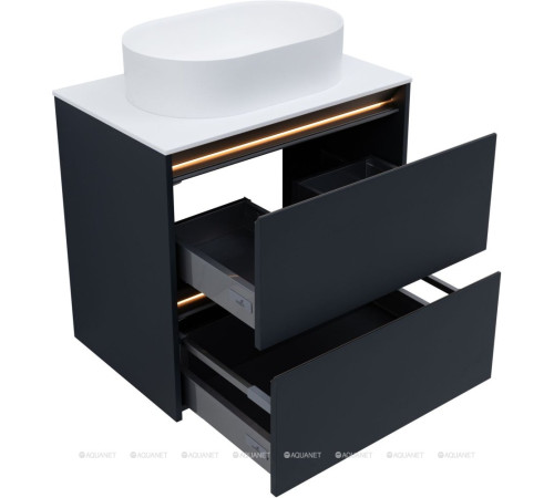 Тумба под раковину Allen Brau ACTIVITY 70 антрацит матовый/олива браш 1.34011.AM