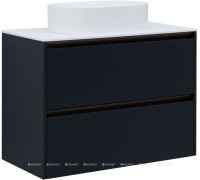 Тумба под раковину Allen Brau Activity 90 см антрацит матовый/олива браш 1.34013.AM