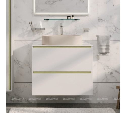 Тумба под раковину Allen Brau Activity 90 см белый матовый/олива браш 1.34013.WM