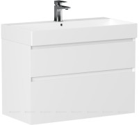 Тумба под раковину Allen Brau INFINITY 85 см 2 ящика белый матовый 1.210026.WM