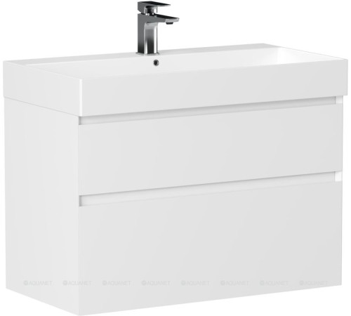 Тумба под раковину Allen Brau INFINITY 85 см 2 ящика белый матовый 1.210026.WM