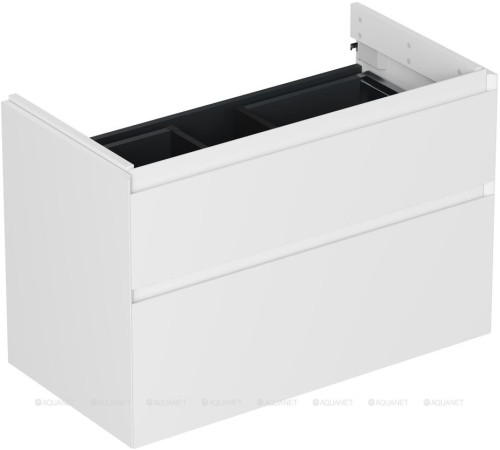 Тумба под раковину Allen Brau INFINITY 85 см 2 ящика белый матовый 1.210026.WM