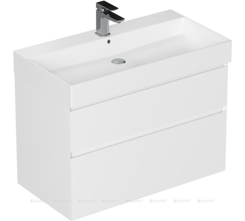 Тумба под раковину Allen Brau INFINITY 85 см 2 ящика белый матовый 1.210026.WM