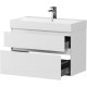 Тумба под раковину Allen Brau INFINITY 85 см 2 ящика белый матовый 1.210026.WM
