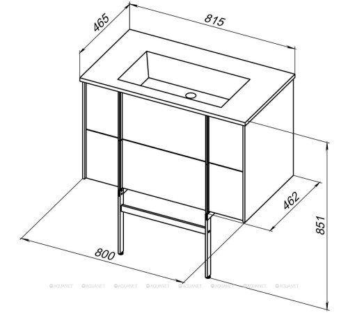 Тумба Allen Brau REALITY 81 см white matt 1.32005.WM