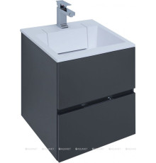 Тумба под раковину Aquanet Алвита 48 серый антрацит 00243662