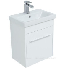 Тумба под раковину Aquanet Августа 50 Moduo Slim белый ручка хром 00274015