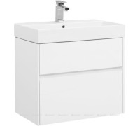 Тумба под раковину Aquanet Бруклин 70 белый глянец 00203959