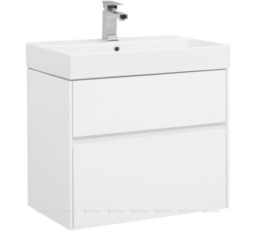 Тумба под раковину Aquanet Бруклин 70 белый глянец 00203959