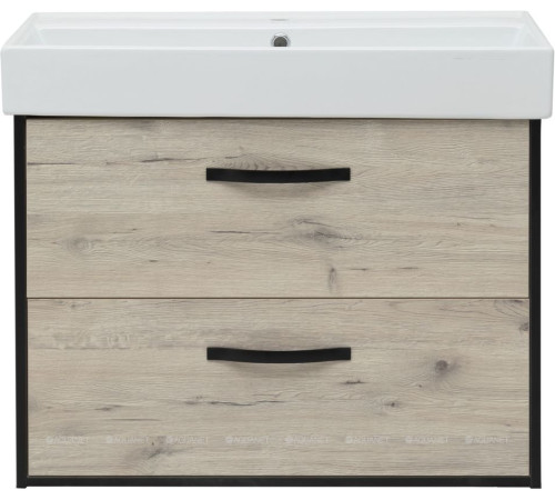 Тумба под раковину Aquanet Лофт 100 дуб веллингтон белый 00345457