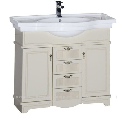 Тумба под раковину Aquanet Луис 100 бежевая 00172698