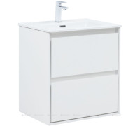 Тумба под раковину Aquanet Милан 60 белый глянец 00336367