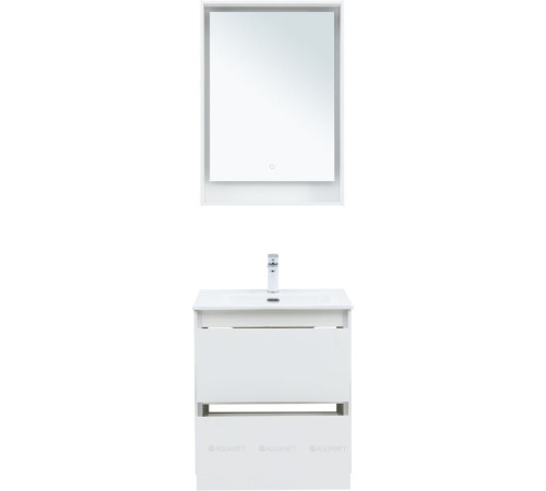 Тумба под раковину Aquanet Милан 60 белый глянец 00336367
